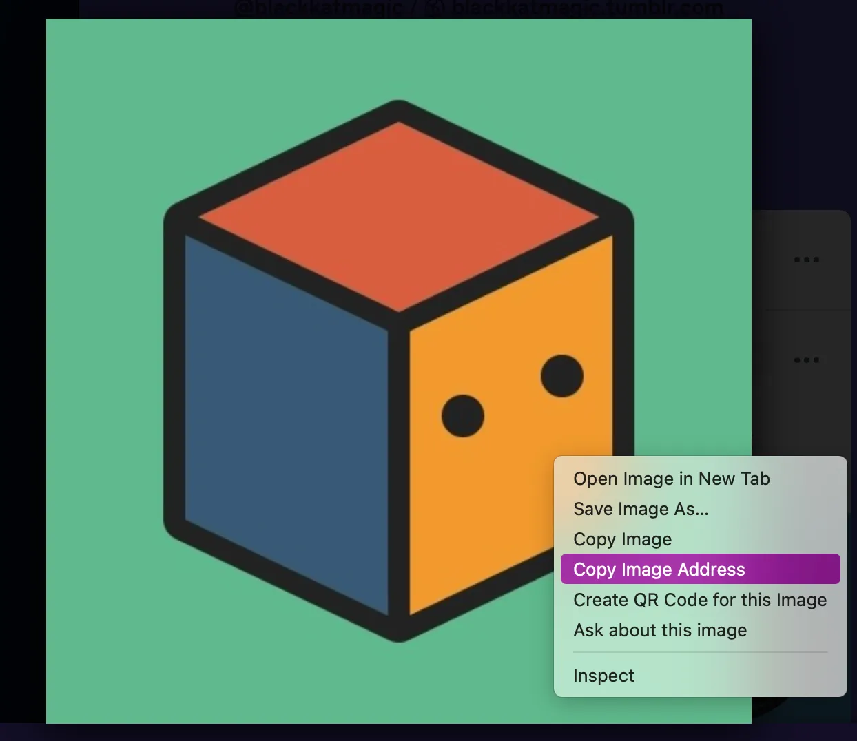 Obtaining an image&rsquo;s source URL